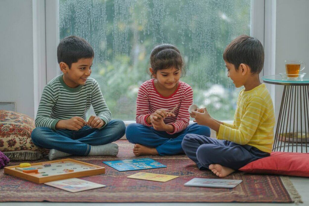 monsoon health tips for kids indoor games