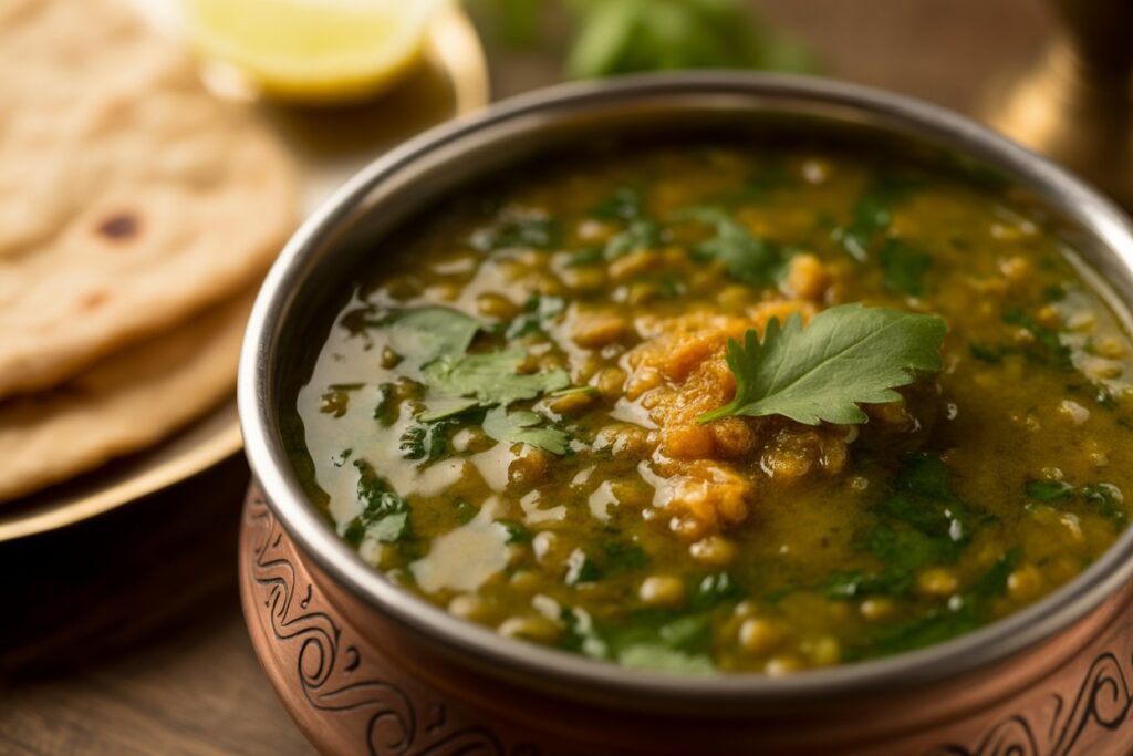 Healthy spinach daal